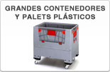 Grandes contenedores y palets pl&aacute;sticos