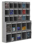 Soporte para pared con cajones pl&aacute;sticos basculantes