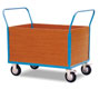 Carro de transporte con 4 paredes de madera