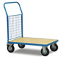 Carro de transporte con 1 pared de malla