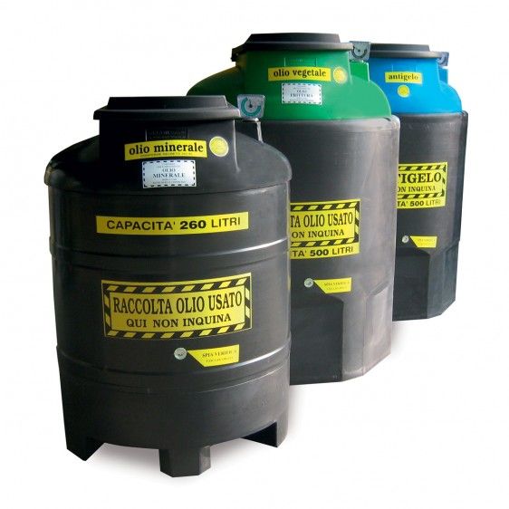 Depósitos para la recogida selectiva de aceites usados