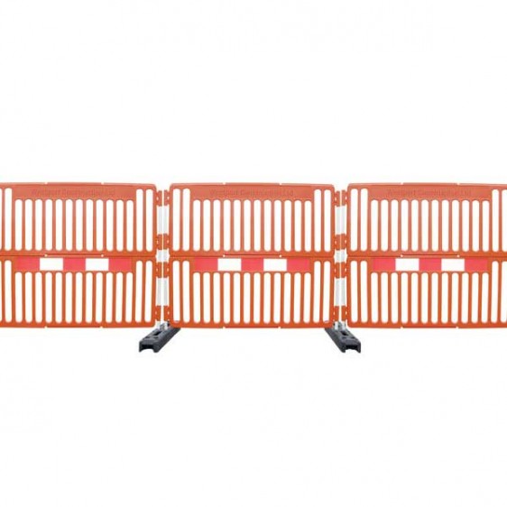 Valla de seguridad para fosos, obras y excavaciones.