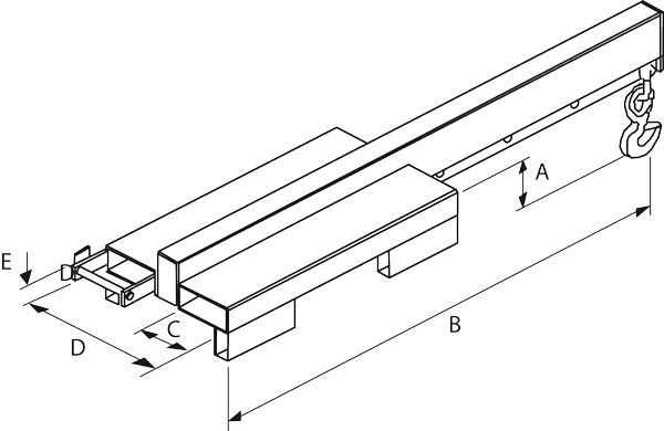 Dimensiones brazo de carga