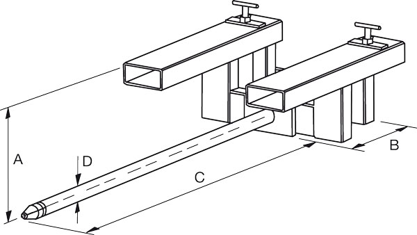 Dimensiones espolón de carga