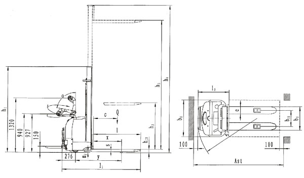 Dimensiones apilador electrónico