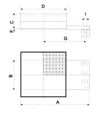 Dimensiones placa de compensación