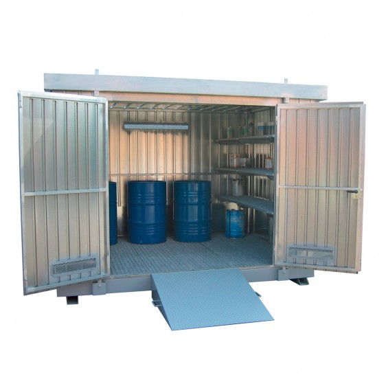 Módulos de almacenamiento exterior para bidones con