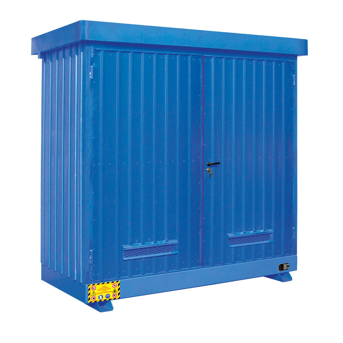 Módulo de almacenamiento exterior con estantes para