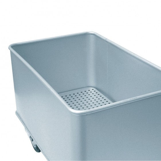 Carros de aluminio para lavandería estanco y con grifo