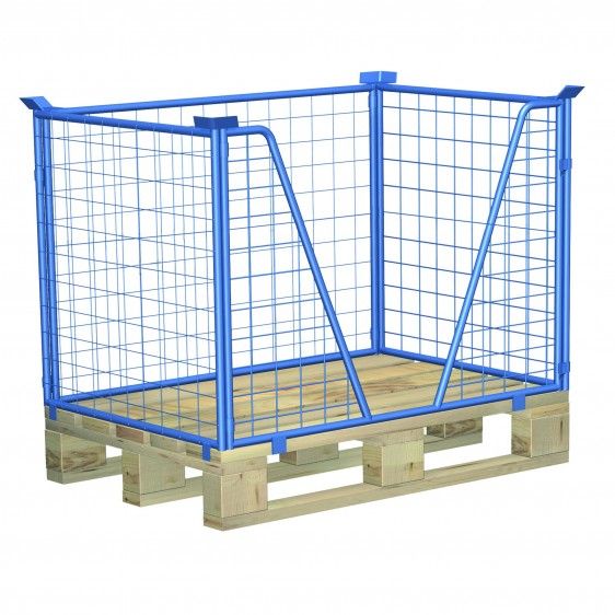 Contenedor de malla con abertura frontal