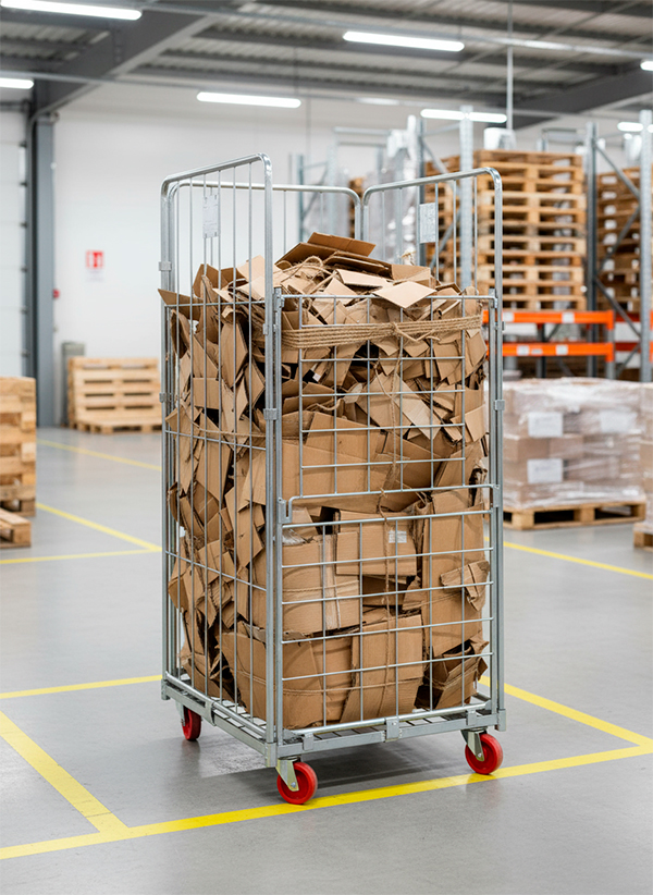 Roll contenedor 2 roll cajas