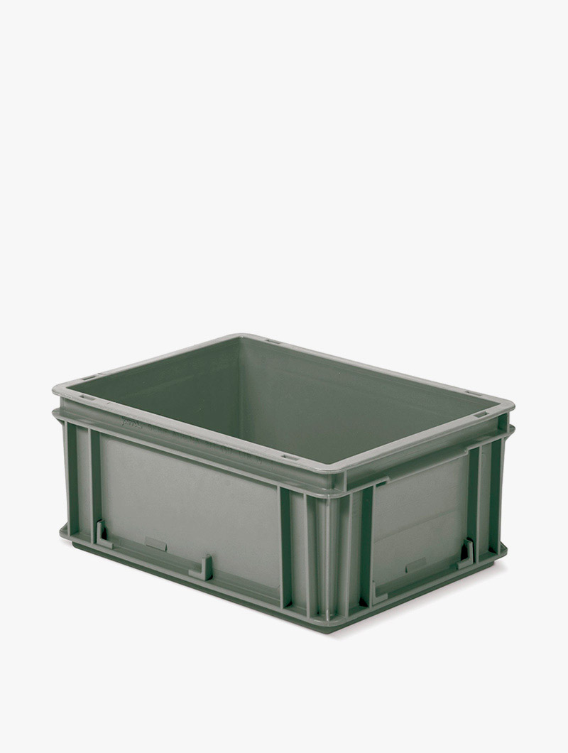 Caja de Plástico con Tapa Office Depot Triángulos Grande Verde