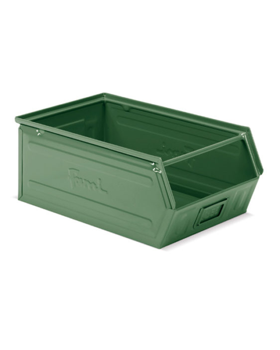 Cajas metálicas apilables con frontal abierto serie Storage Steel