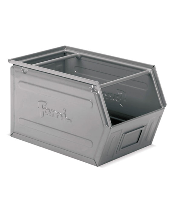 Cajas metálicas apilables con frontal abierto serie Storage Steel