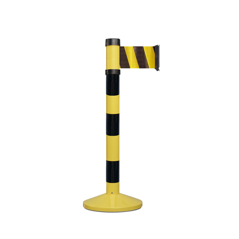 Postes Flexibles De Tránsito Elasto 750mm | Amarillo/Blanco Con Cinta Reflectante (1 Unidad)
