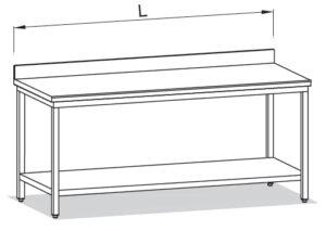 mesa con estante