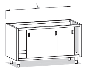 modulo con puertas correderas