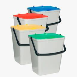 Kit de 4 cubos para reciclaje Disset Odiseo