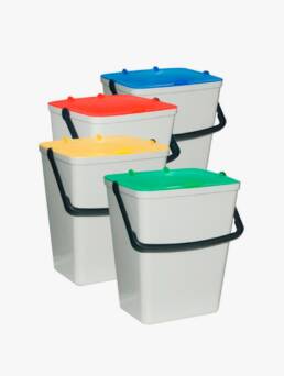 Kit de 4 cubos para reciclaje Disset Odiseo