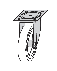 rueda inox sin freno