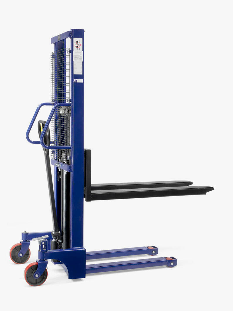 posicionador de paleta elevacion disset odiseo apilador manual para 1000kg uai