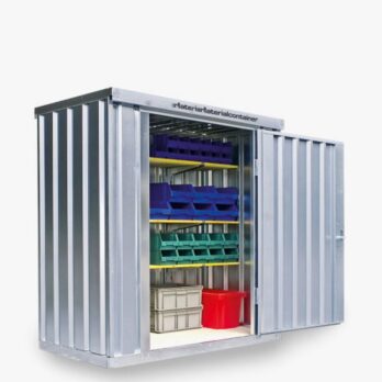 Contenedor metálico para almacenamiento de materiales