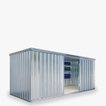 Contenedor metálico para almacenamiento de materiales