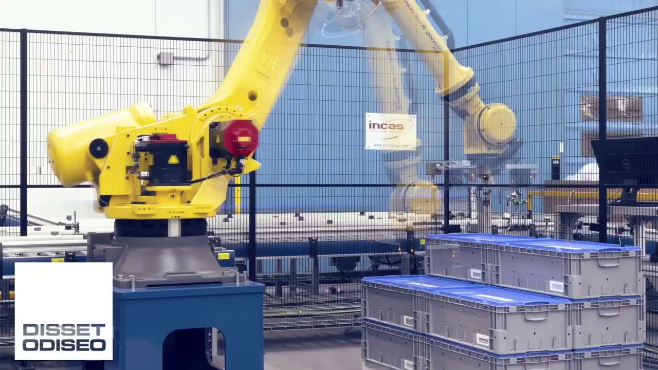 Cajas y contenedores industriales en un sistema automatizado de manutención