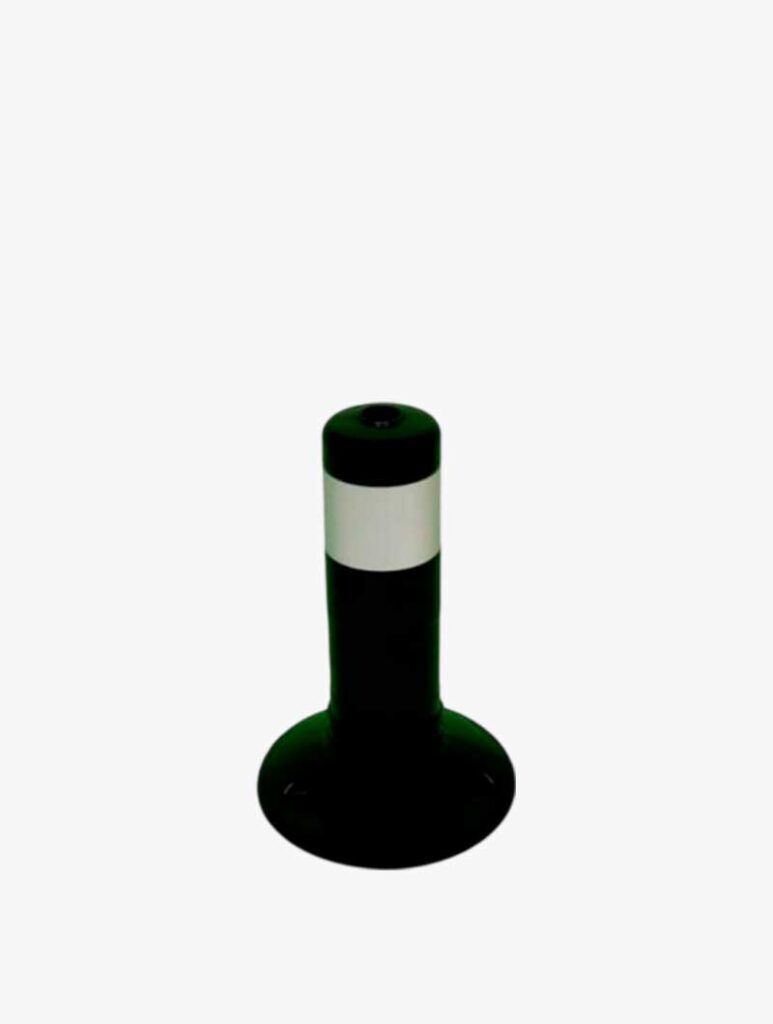 Postes Flexibles De Tránsito Elasto - 1000mm (30-100cm) En Amarillo/Blanco Con Cinta Reflectante - Ideal Para Delimitar Zonas, Aparcamientos Y Protección En Garajes