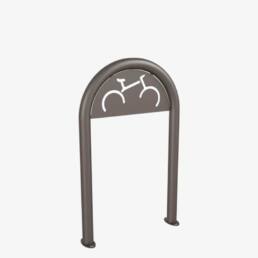Aparcabicicletas en forma de U para exterior